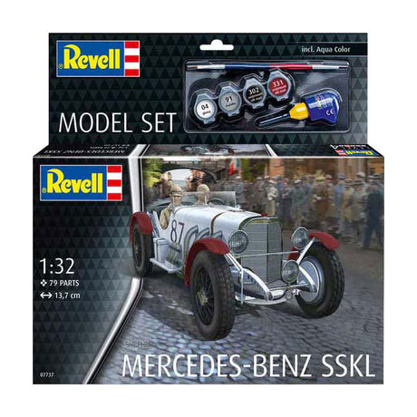 Revell modelsæt - Mercedes-Benz SSKL 1:32 - 79stk. - inkl. grundlæggende malingsfarver
