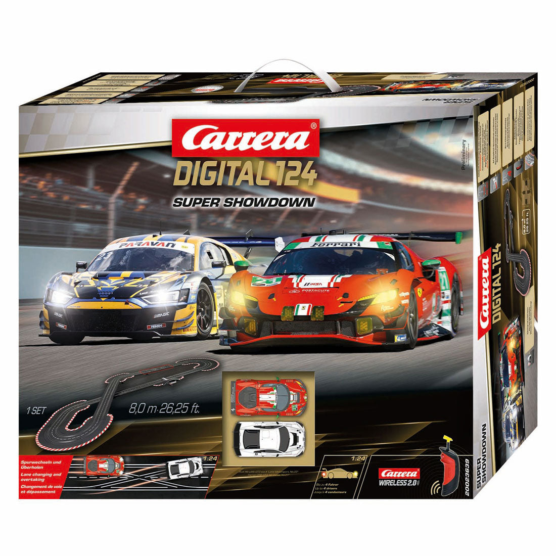 Carrera digital racerbane 1:24 med 2 racerbiler