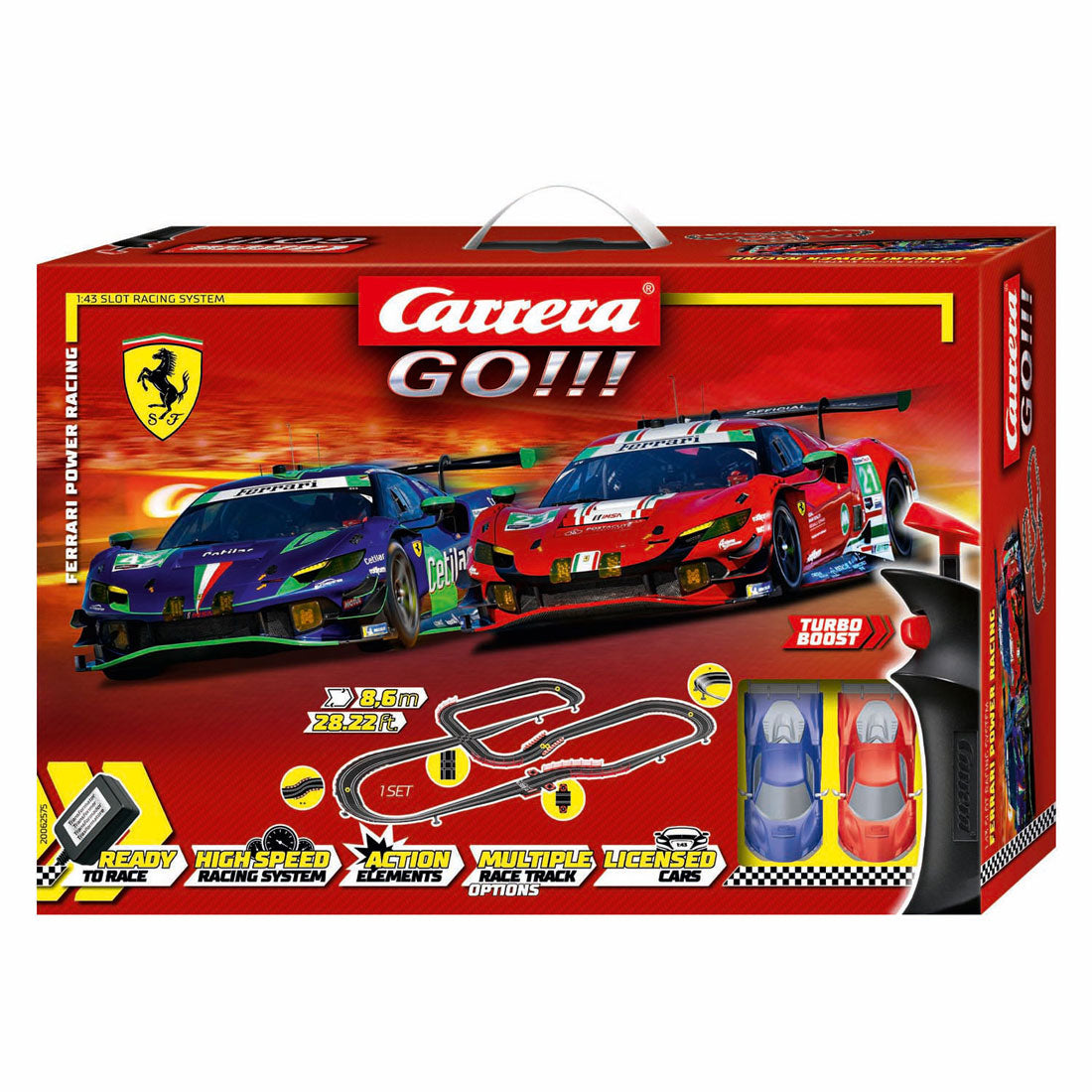 Carrera gå!!! racerbane - ferrari power racing