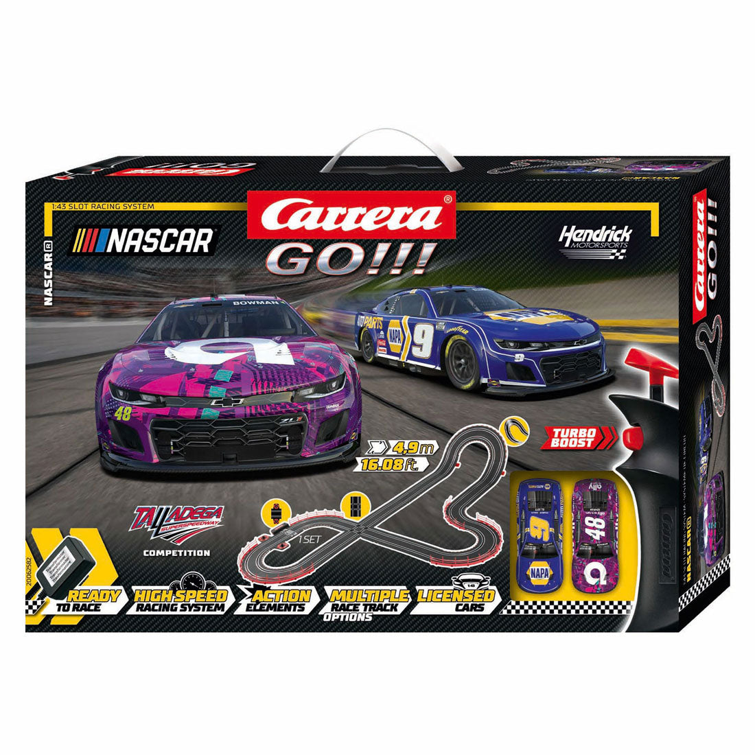 Carrera gå!!! racerbane - nascar talladega konkurrence