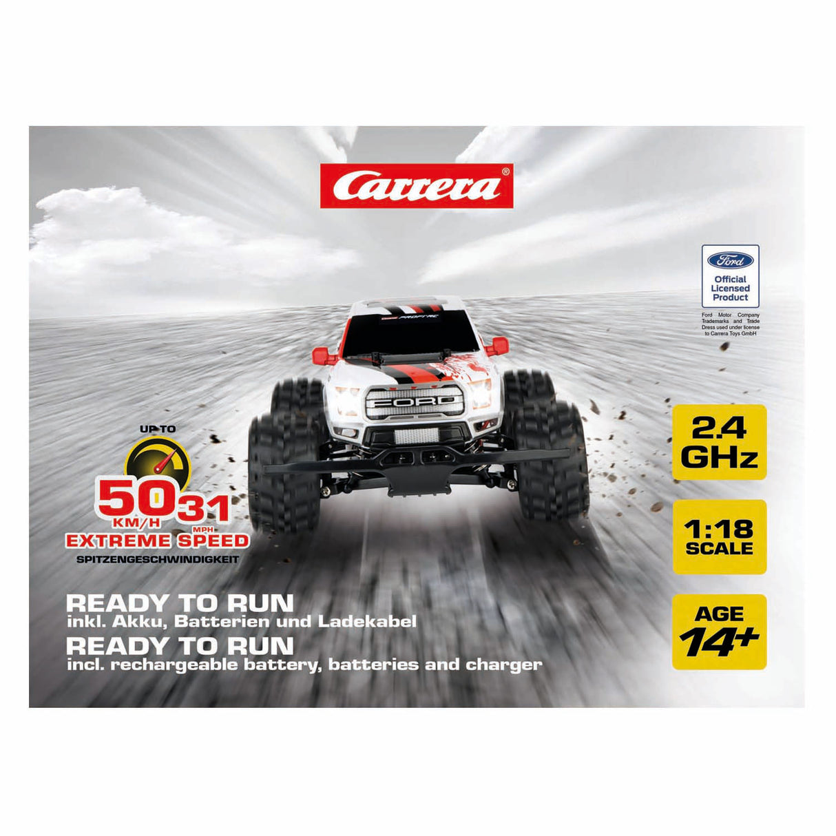 Carrera rc 2.4ghz ford f-150 raptor -px- - 50 km t