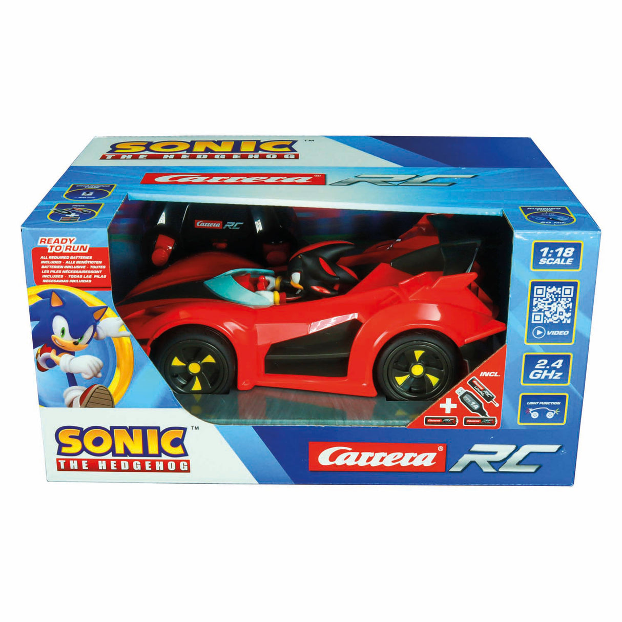 Carrera rc 2.4ghz team sonic racing shadow - 1:18