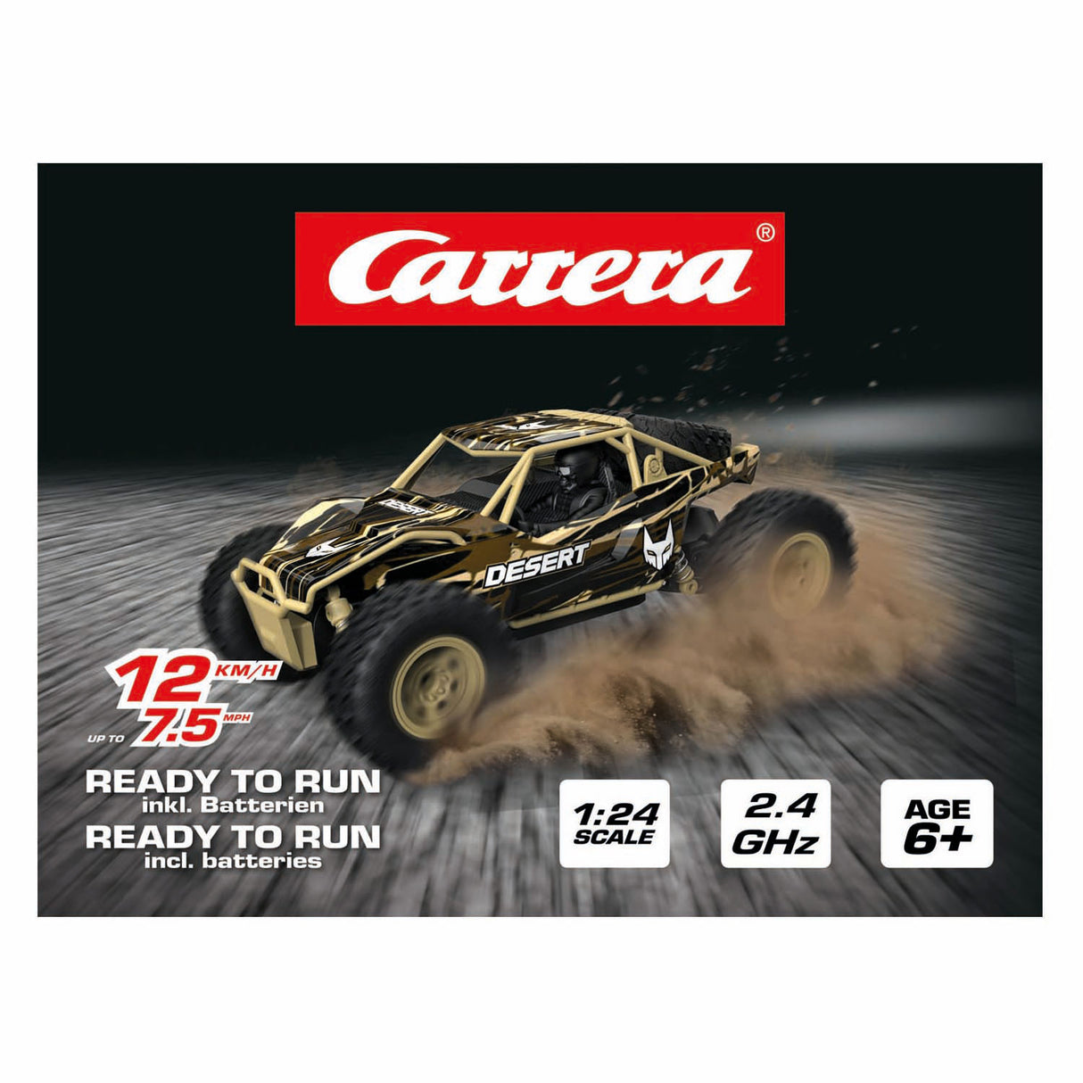 Carrera rc 2.4ghz ørkenbuggy - 1:24