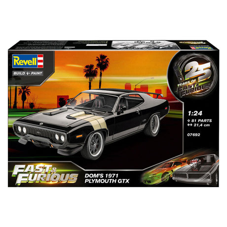 Revell model kit fast furious - Dominic's 1971 Plymouth GTX 1:24 - 81 stk.
