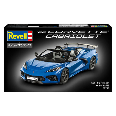 Revell modelsæt Corvette C8 cabriolet 1:25 - 149 stk.