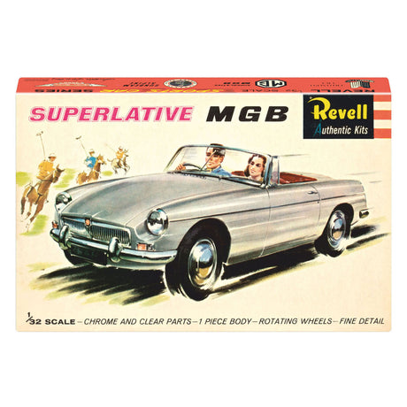 Revell modelbouwpakket mgb roadster - 75 years plastic modelling 1:32 - 64dlg.