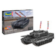 Revell model kit leopard 2a4 - speciel dekoration 40 års jubilæum 1:35 - 212 dele.