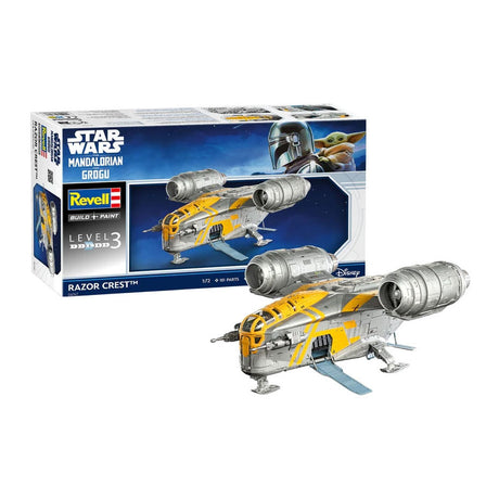 Revell modelsæt mandalorian og grogu barberblad 1:72 - 101 stk.