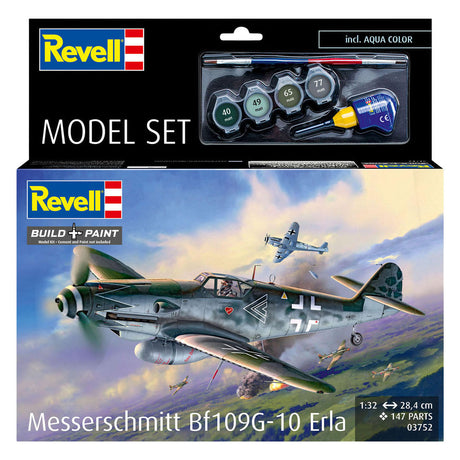 Revell modelbyggesæt modelsæt messerschmitt bf109g-10 erla 1:32 - 147stk.