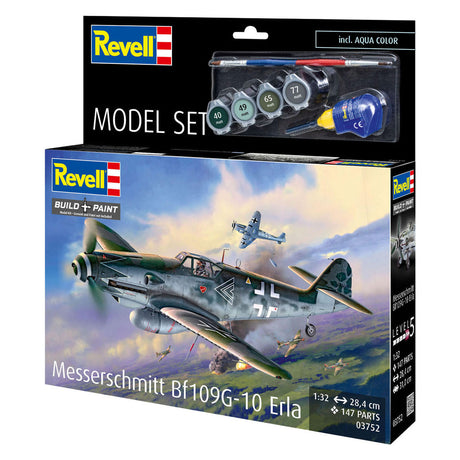Revell modelbyggesæt modelsæt messerschmitt bf109g-10 erla 1:32 - 147stk.