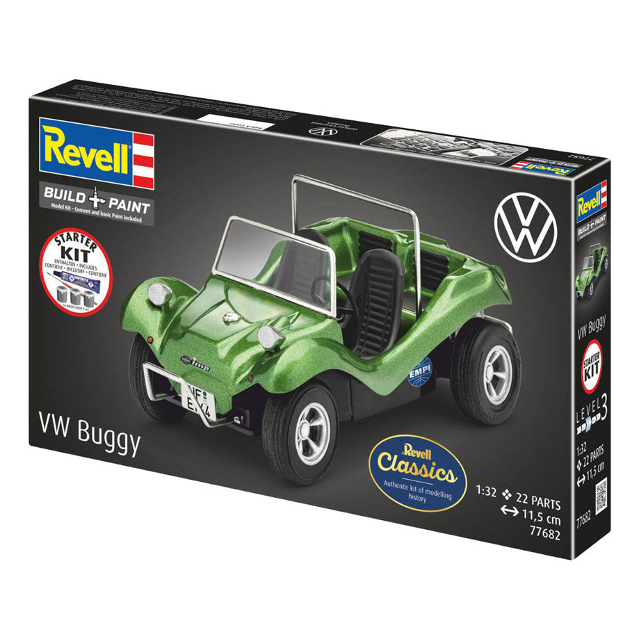 Revell modelsæt startsæt vw buggy 1:32 - 22 dele.