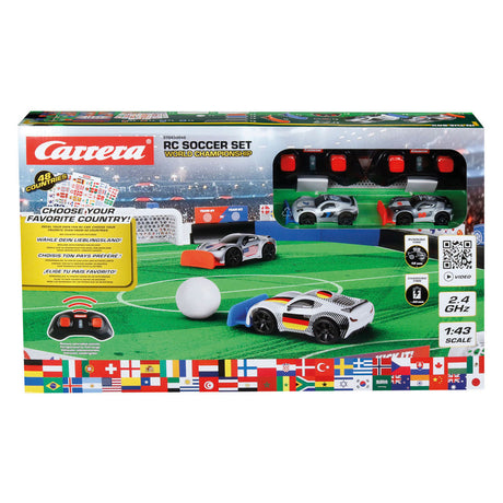 Carrera rc 2,4ghz racebaan soccer set - world championship - 1:43