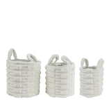 Decoris 3-delig manden set ã˜30x30cm off-white imitatiebont
