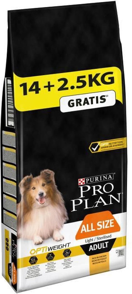 Pro plan proplan let steriliseret - kalkunkroketter - til voksne hunde - 14 + 2,5 kg