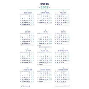 Årskalender niceday brepols 40 x 60,5 cm