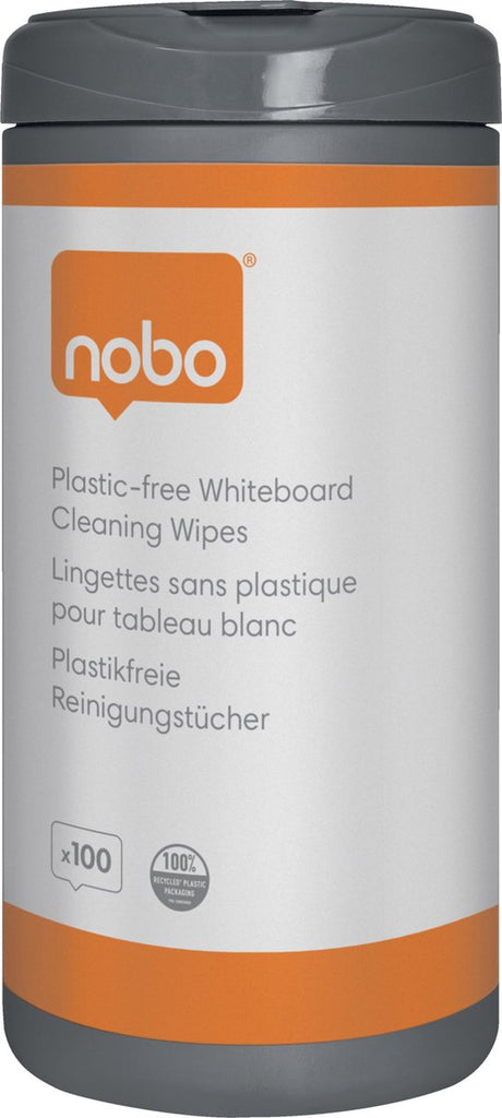 Nobo plastfri whiteboard rengøringsservietter - 100 stk