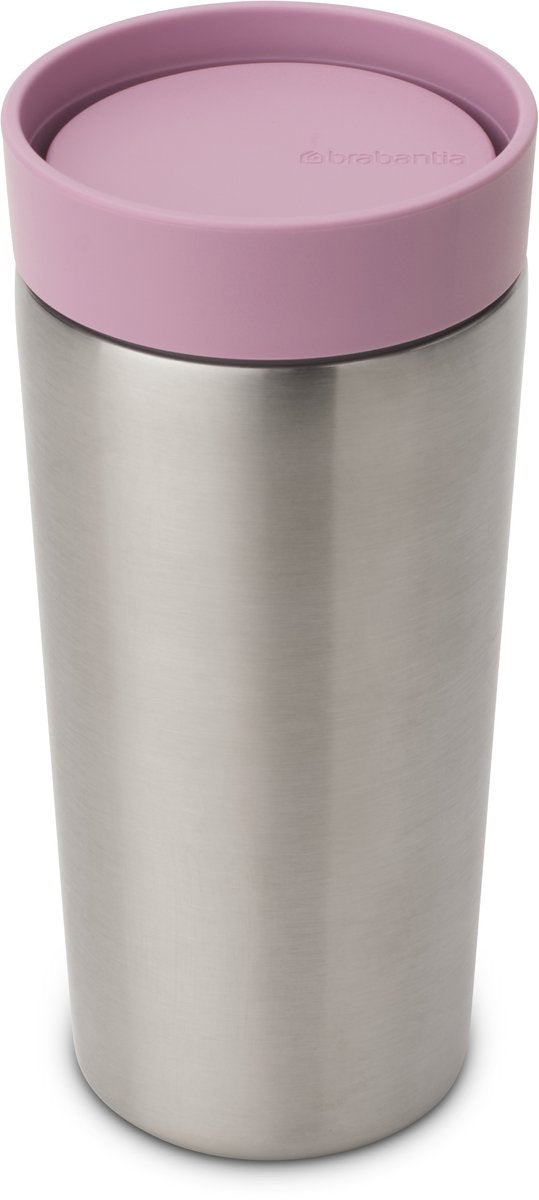 Brabantia make take termokandekop - kaffekop to go - 360 ml - lilla pink