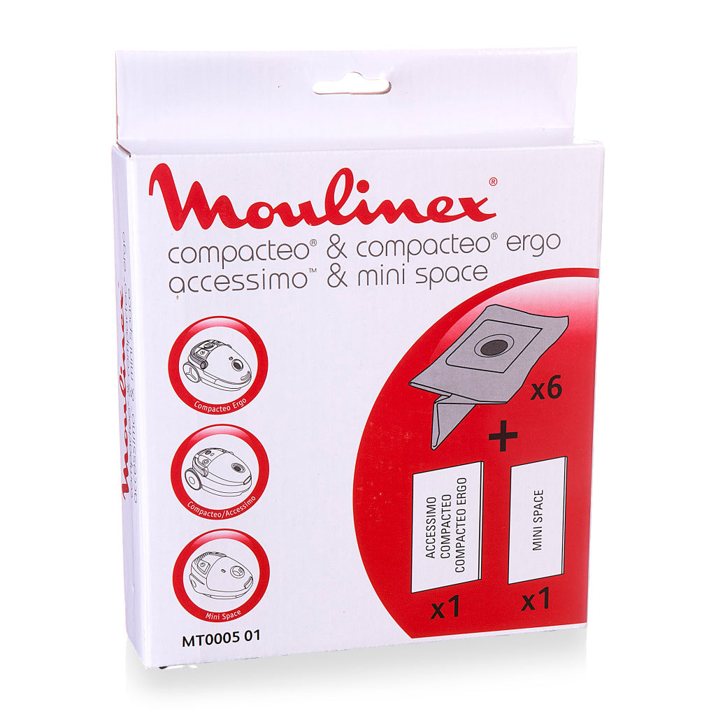 Moulinex 2681048050 mt000501 dust bag compacto acc