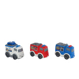 Miniklub redningskøretøj frihjul 8cm 3 assorteret