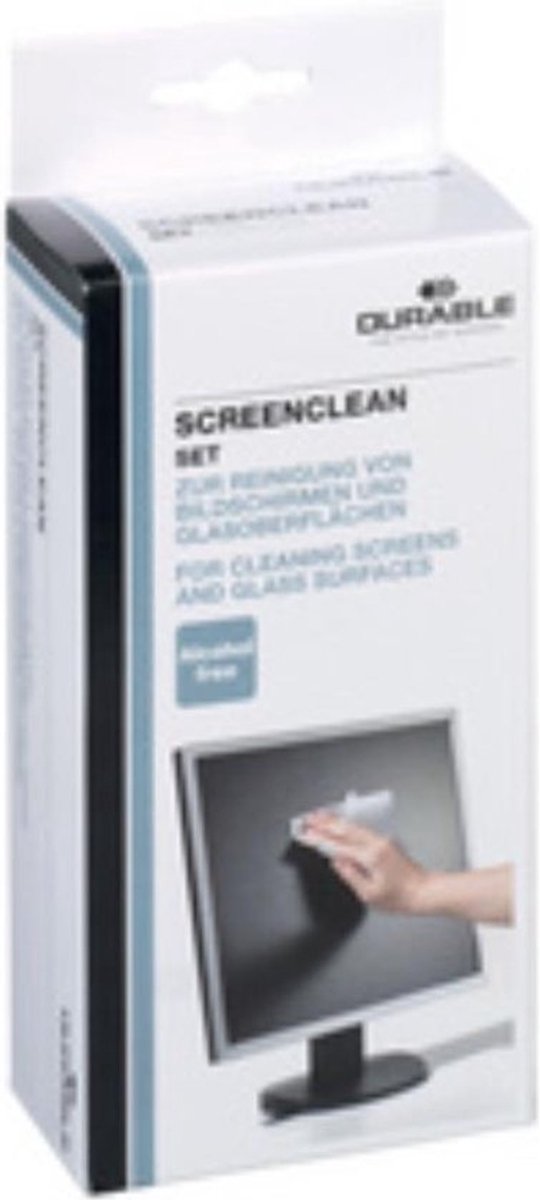 Holdbart computerrensesæt dur.cleaning kit skærm