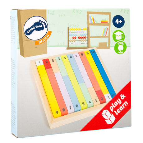 Lille fod - matematikpinde af træ
