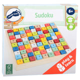 Lille fod - træ Sudoku Game Color, 82dlg.