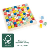 Lille fod - træ Sudoku Game Color, 82dlg.