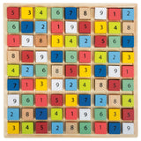 Lille fod - træ Sudoku Game Color, 82dlg.