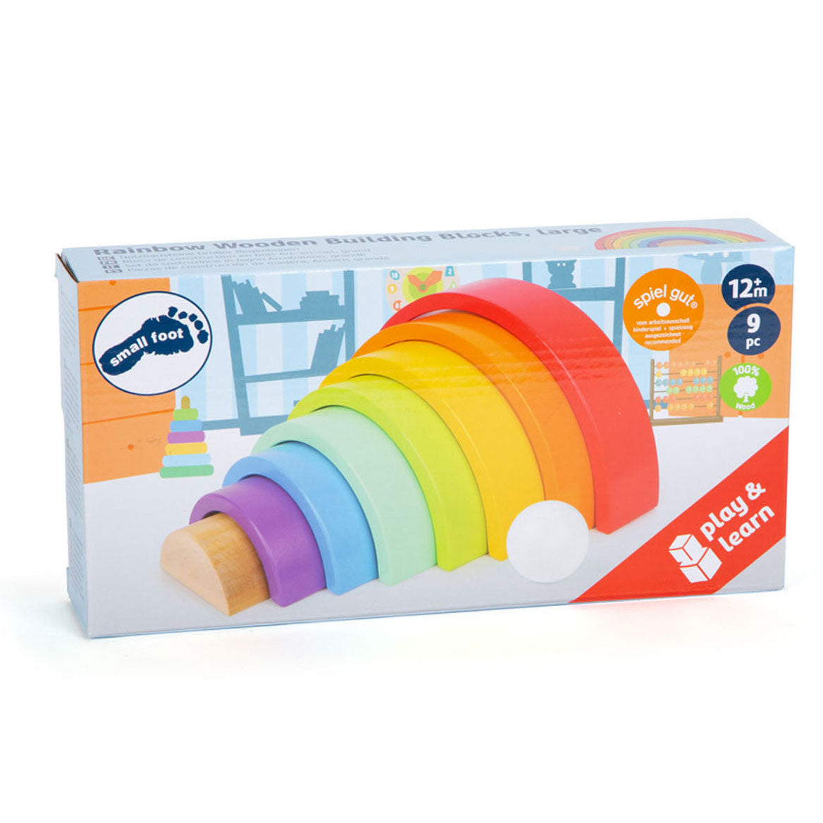 Lille fod - Træbyggeri Rainbow, 9dlg.