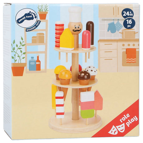 Lille fod - Træ Luigi Ice Cream Stall, 16dlg.