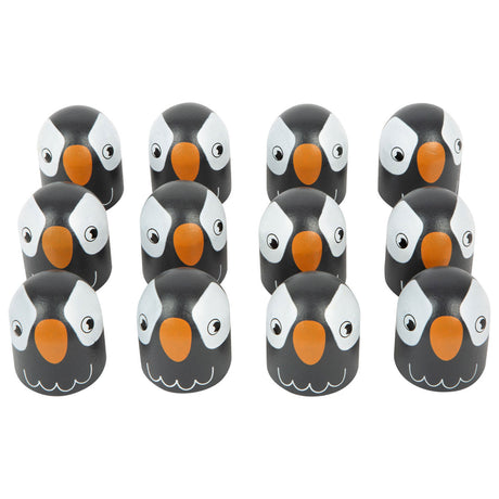 Lille fod - træ memospel pinguin, 26dlg.
