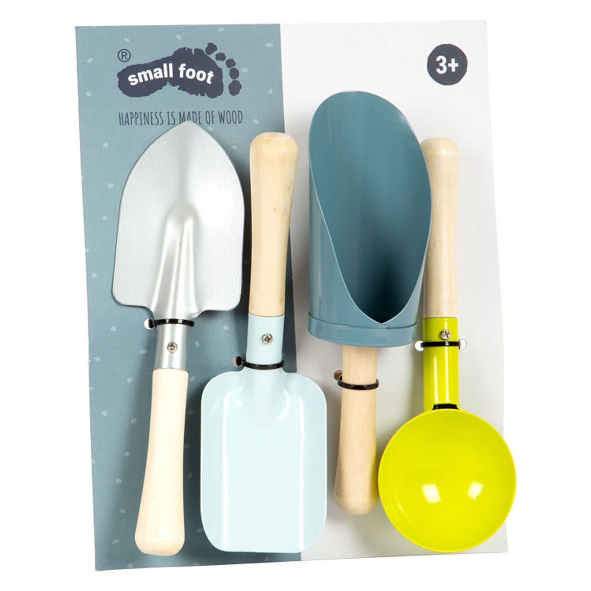 Lille fod - metal scoops, 4dlg.