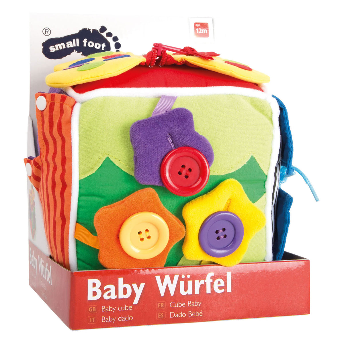 Lille fod - baby terning naturplys