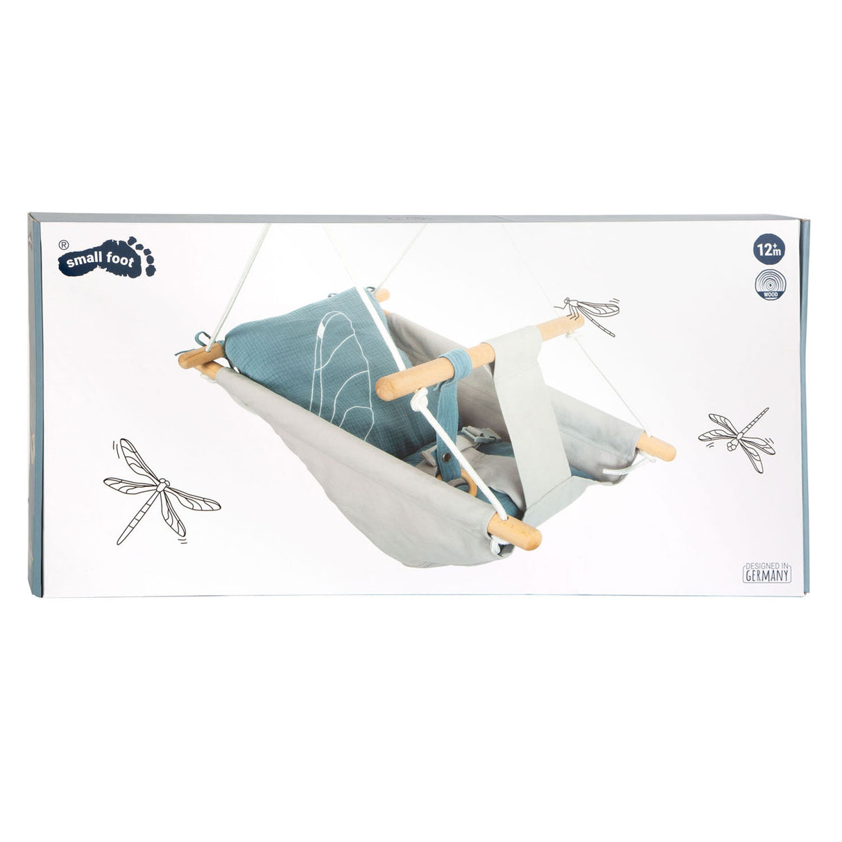 Lille fod - træ baby swing havkyst