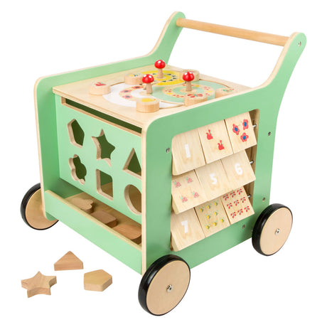 Lille fod - aktivitetscenter for babywalker i træ