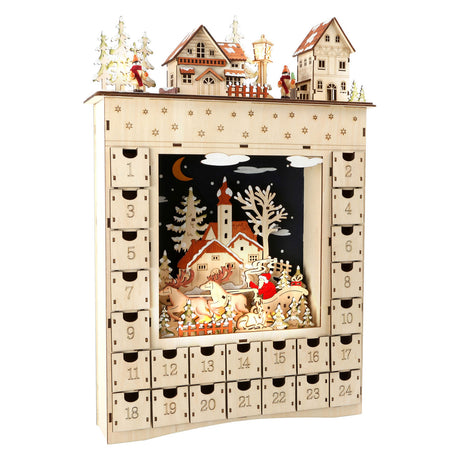 Lille fod - træ adventskalender vinterdrøm