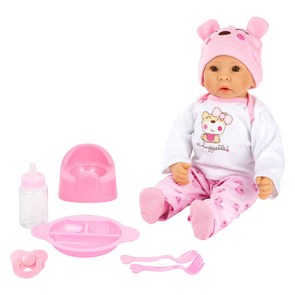 Lille fod - babydukke Marie med tilbehør, 7 stk.