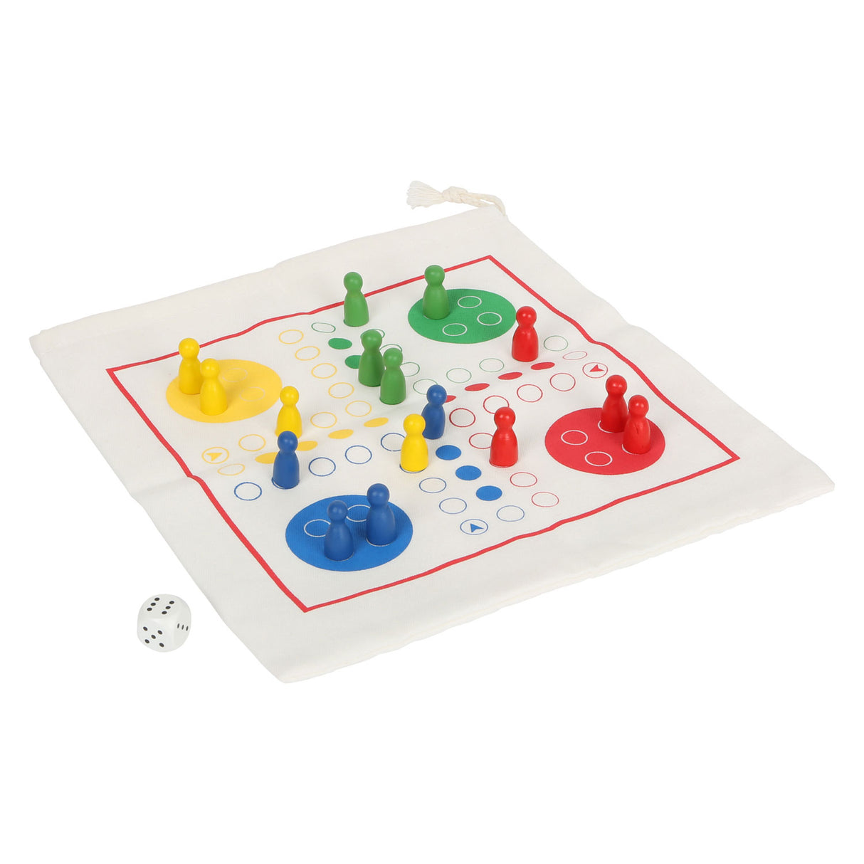 Lille fod træ ludo rejsespil