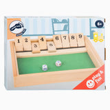 Lille fod luk boksen Houten Dice Game