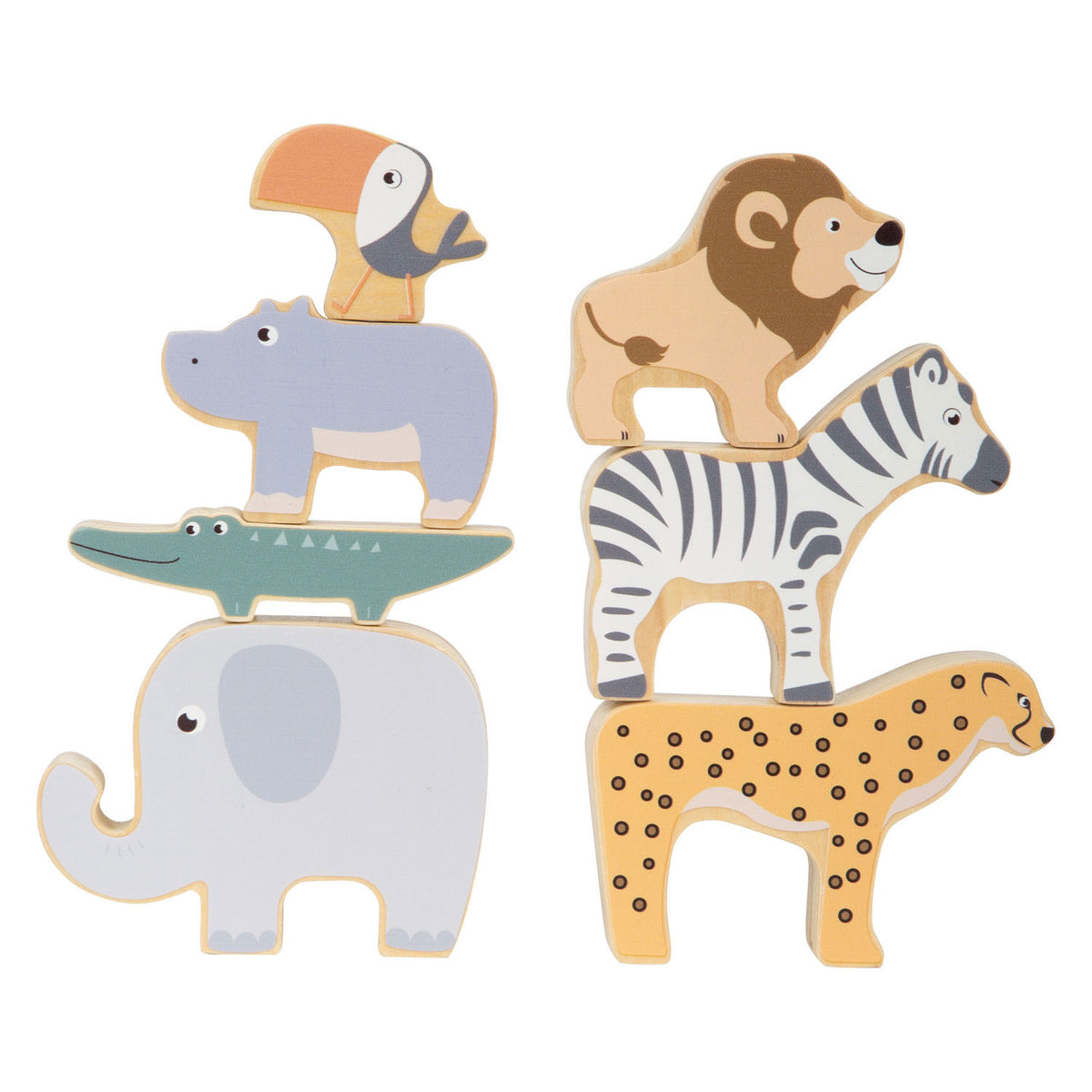 Lille fod - træsafaridier -balance, 7dlg.