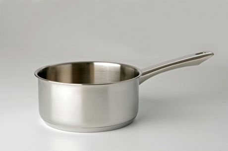 Eurocuisine stålkasserolle 14 cm i rustfrit stål med stålgreb 1 liter