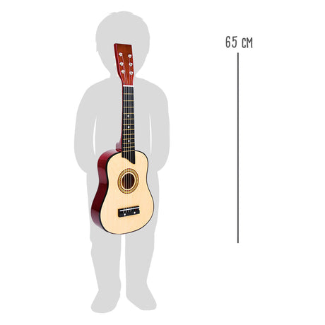 Lille fod - klassisk træguitar, 65cm