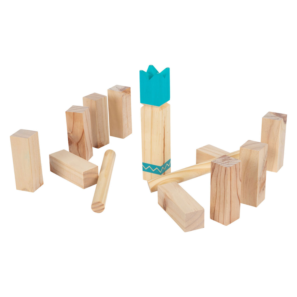 Lille fod - Wood Kub Compact Throwing Game, 21dlg.