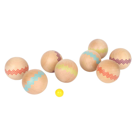 Lille fod - træ Jeu de Boules, 9dlg.