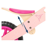 Lille fod - balancecykel i træ kolibri pink