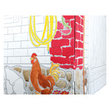 Lille fod - pap speelhuis gård, 87x71x88cm