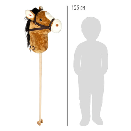 Lille fod - hobbyhest nico i træ, 88cm