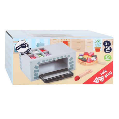 Lille fod - Wood Playets Pizza -eOnden Set, 25dlg.