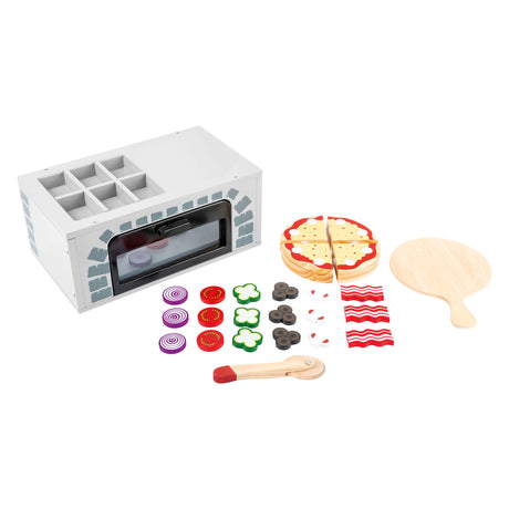 Lille fod - Wood Playets Pizza -eOnden Set, 25dlg.