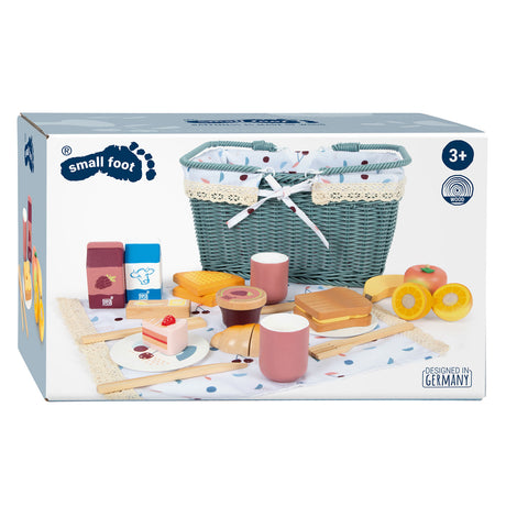 Lille fod - picnic sæt med træ legemad velsmagende, 26 stk.